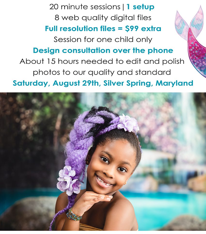 mermaid mini sessions august 29 2020 photographer in maryland virginia washington dc