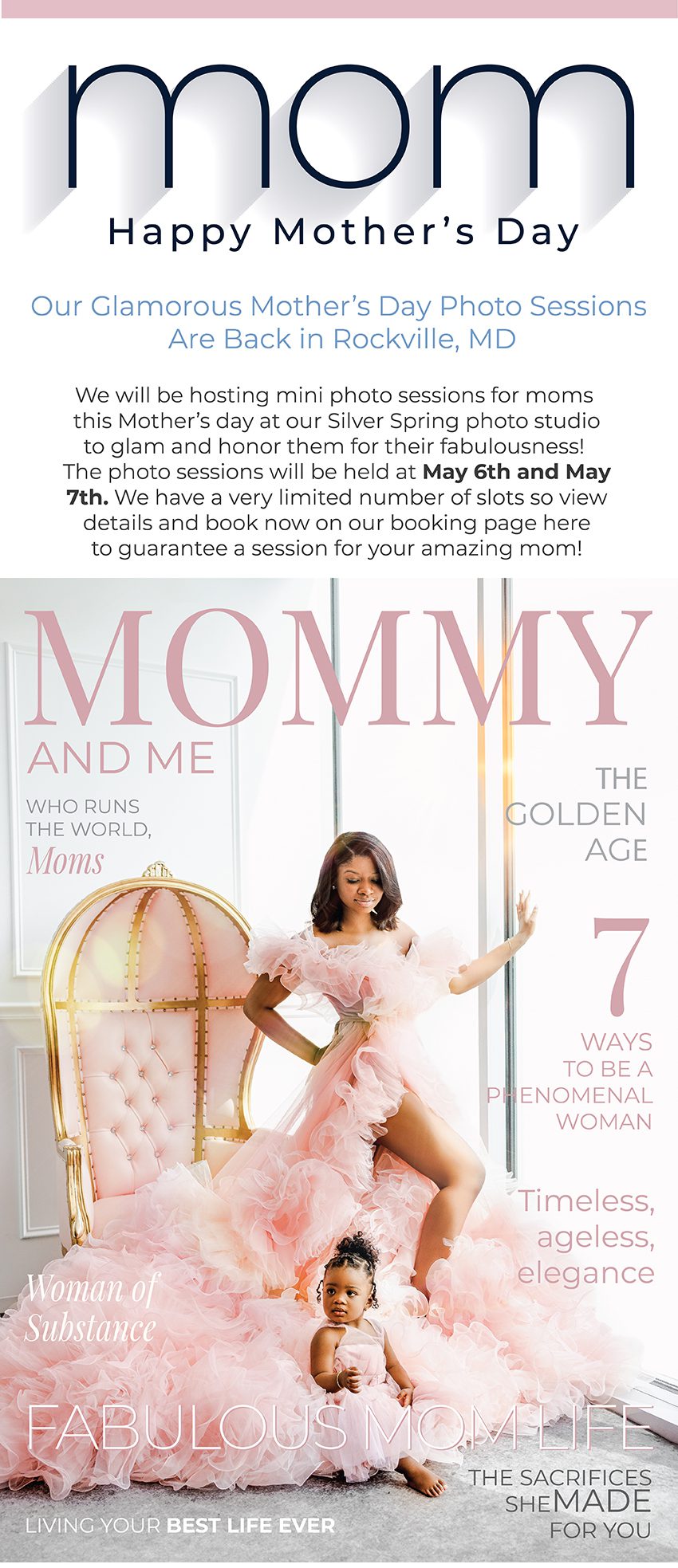 mothers day photographer in maryland virginia washington dc