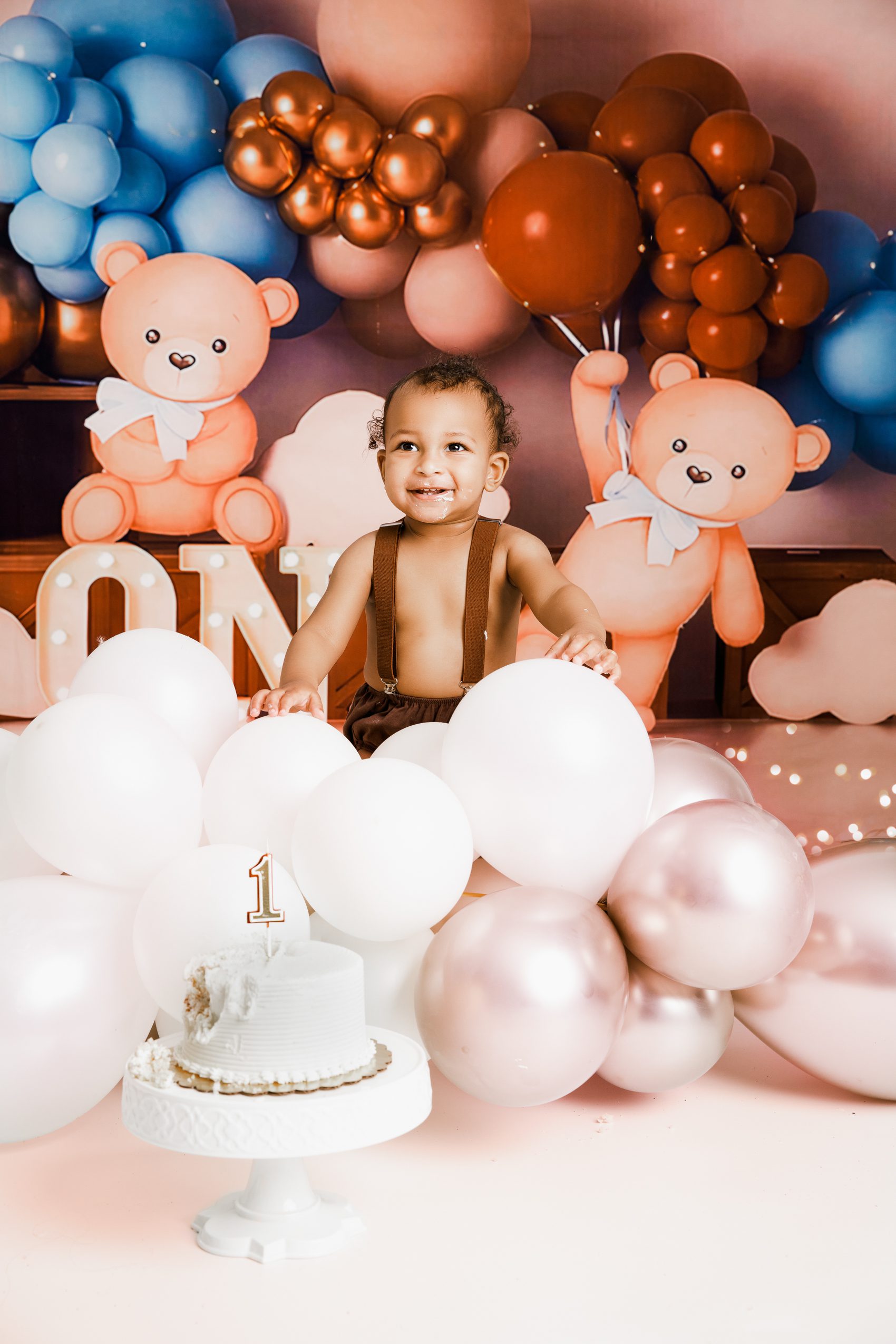 cake smash and family photographer in maryland virginia washington dc