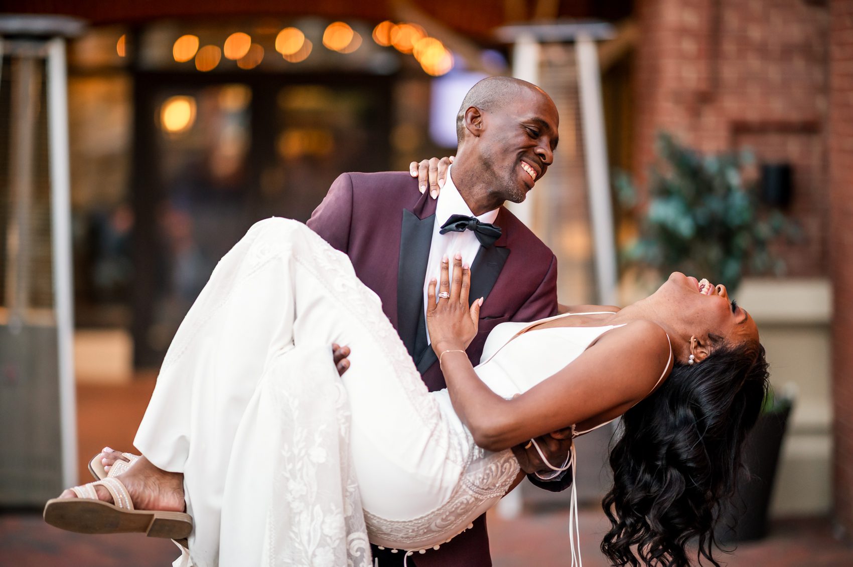 wedding at pinstripes Georgetown wedding photographer in washington dc maryland virginia