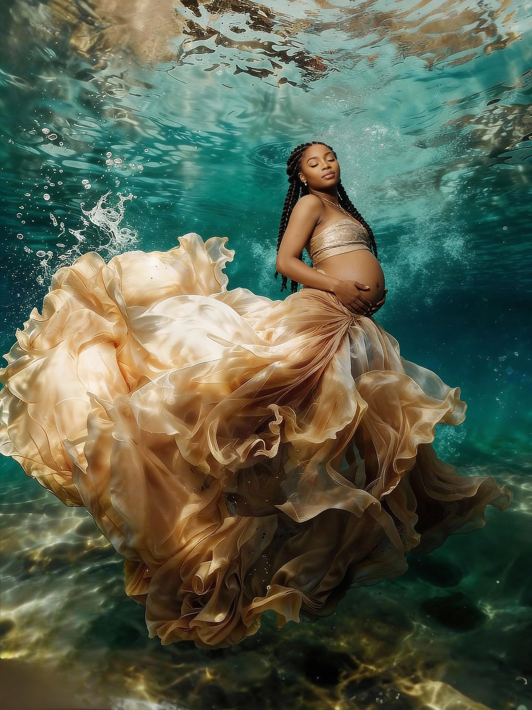 concept atelier underwater maternity photographer in maryland virginia washington dc