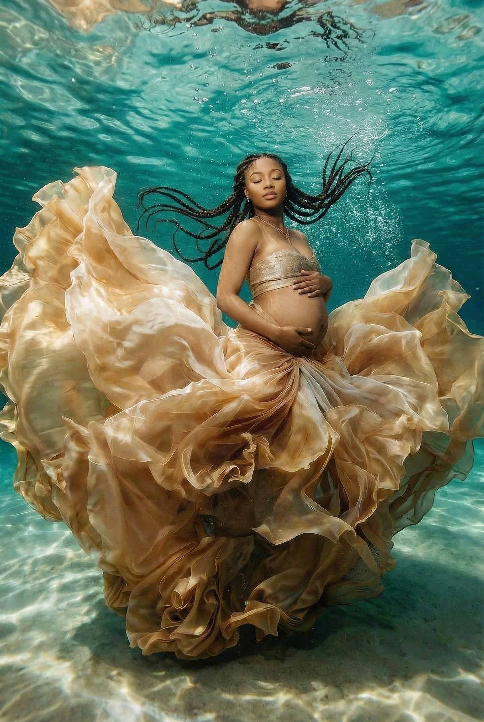 concept atelier underwater maternity photographer in maryland virginia washington dc