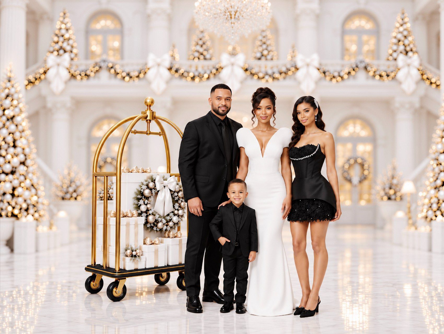 Winter white Christmas mini session in DC, MD and VA, Crystal White snowy holiday backdrop