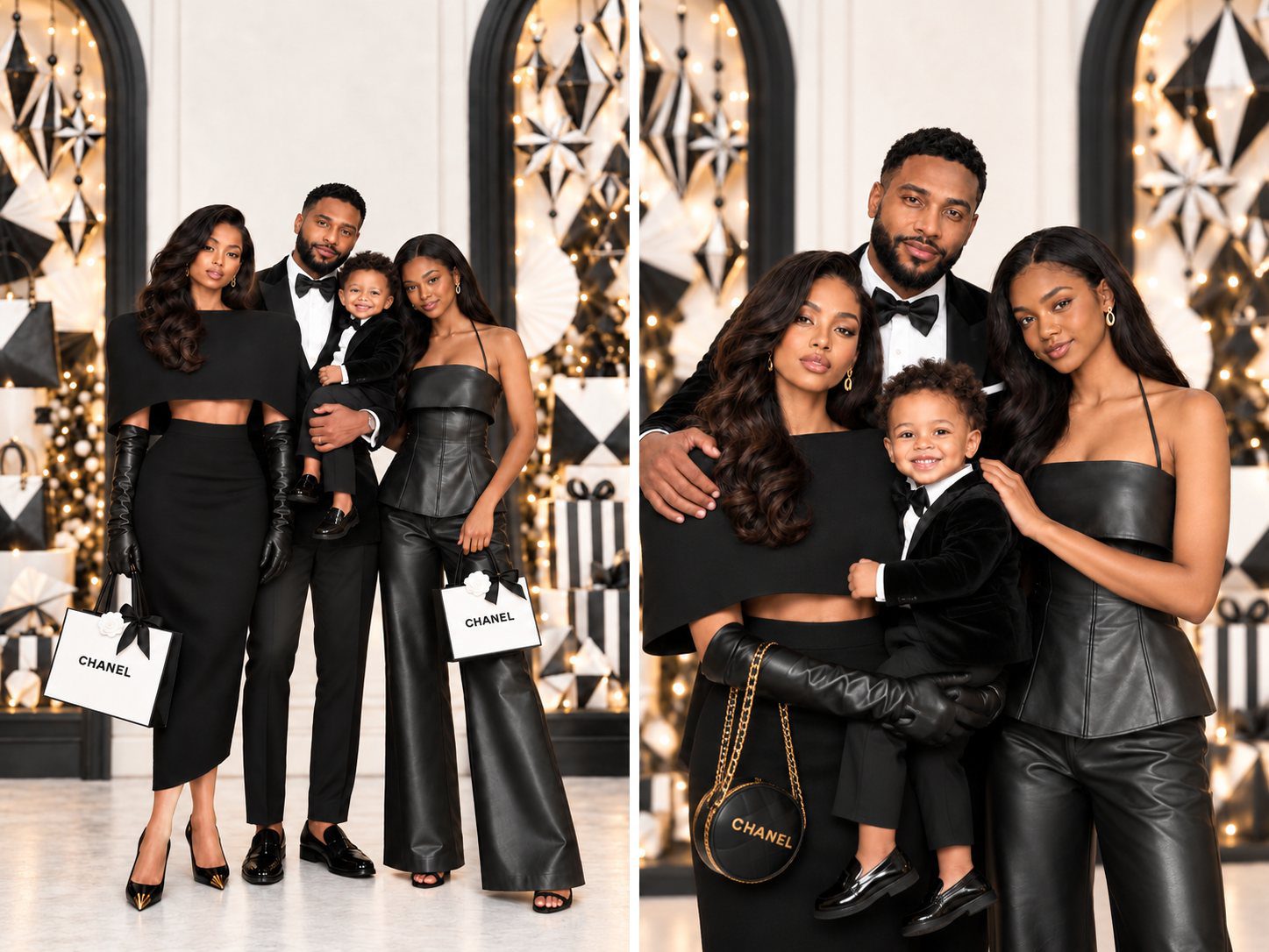 Luxury Christmas mini session in the DMV, Papërie Luxe paper art holiday backdrop